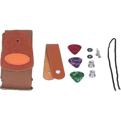 Gitaarband Nekriem Celluloid Plectrums met Installatieonderdelen Snaarinstrumentaccessoires Koffie koffie