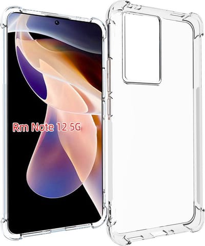 Shockproof Soft TPU hoesje Silicone Case Geschikt voor: Xiaomi Redmi Note 12 5G / Poco X5 5G - Transparant