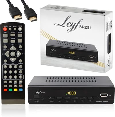 Digitale kabelontvanger DVB-C/C2/T/T2 - Full HD TV-ontvangst met HDMI, SCART, USB en HD-kabel