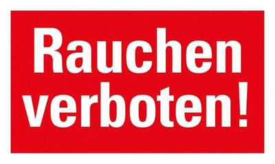 Pickup kunststoff Schild 25x15 cm RAUCHEN VERBOTEN
