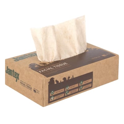 Jantex Green 100% Gerecyclede Gezichtsdoekjes 100 Vel (36 stuks)