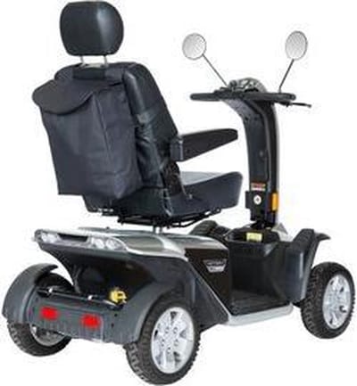 Zorgmiddelenaanhuis - Rugleuningtas basic - tas voor scootmobiel - rugleuningtas scootmobiel - scootmobiel tas - scootmobiel rugleuningtas - 13 cm x 32 cm x 37 cm (LxBxH) - Zwart