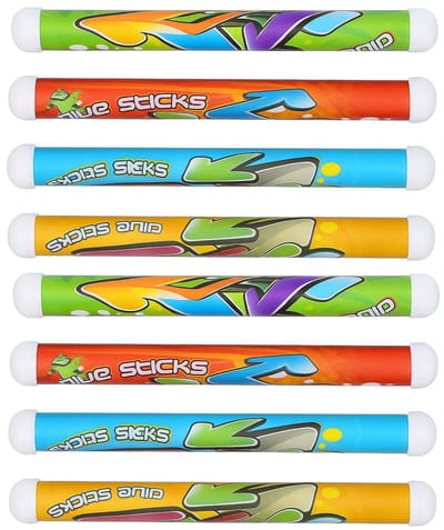 Eddy Toys Duikstaven - 8x stuks - gekleurd - kunststof - duikspeelgoed - duikstaafjes - duikstokjes - zinkt op bodem - zinkt naar de bodem