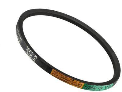 Rubber Aandrijfriem voor Vermogensoverdracht - Staplengte 530 mm, Dikte 8 mm, Breedte 13 mm, Zwart, Temperatuur tot 40 Graden
