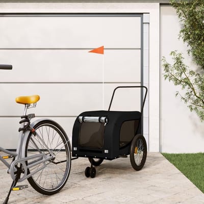 Fietsaanhanger Hond - Hondenkar Fiets - Veilig Vervoer - Waterdichte Hoes - 86 x 59 x 11 cm - Zwart