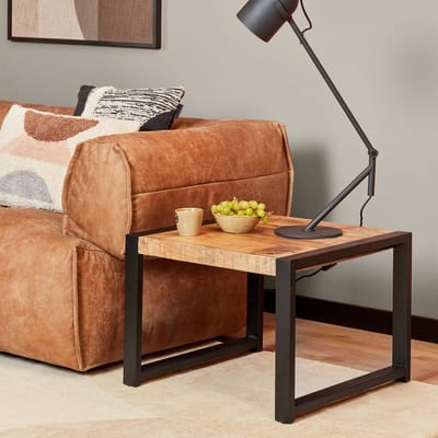 StarFurn - Bijzettafel - Boaz - Salontafel - Tafel - Naturel - Mangohout - Duurzaam - 60cm