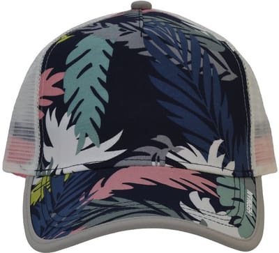 Herman Casquette baseball avec mesh coloré, visière et panneau frontal avec un imprimé floral multicolore