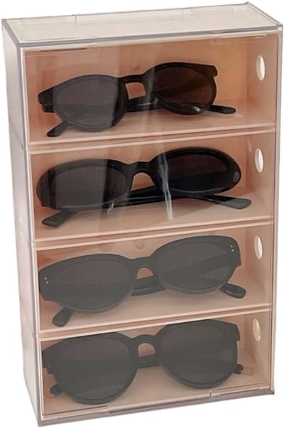 Brillen Organizer - Opbergdoos - Slaapkamer Opbergen - Veelzijdig Gebruik - 17x27x73cm - Geel