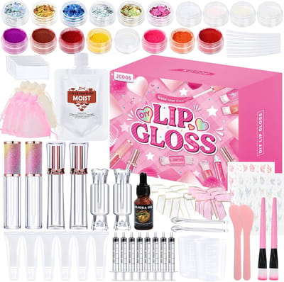 Lipgloss Maken Kit - DIY Lippenbalsem Set - Creatief Knutselen - Hydraterende Ingrediënten - 22 x 15 x 8 cm