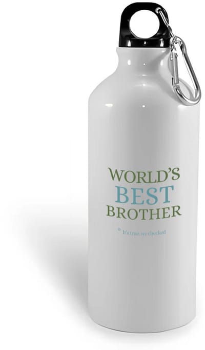 Hacebo® - World's best brother waterfles - Broer - een broer - verjaardagscadeau - cadeau voor broer - gift - kado - water fles - 400ML