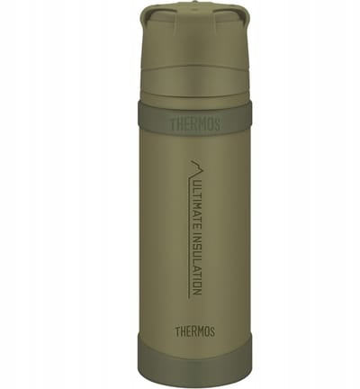 Thermos Khaki 0,5L - Outdoor, Extreem Weer, RVS