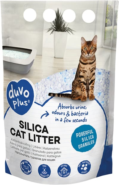 Kattenbakvulling Silica Premium - 5 Liter absorberende premium kattenbakvulling