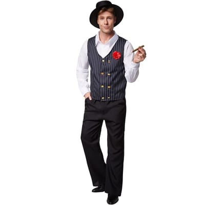 dressforfun - Mannenkostuum charleston S - verkleedkleding kostuum halloween verkleden feestkleding carnavalskleding carnaval feestkledij partykleding - 301615