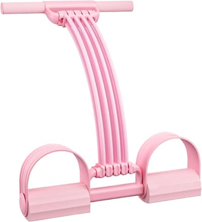 Elastisch Touw Fitnessapparaat - Buikspier Trainer Pedaal - Thuis Trainen - Verstelbare Weerstand - 32 x 26 x 4 cm