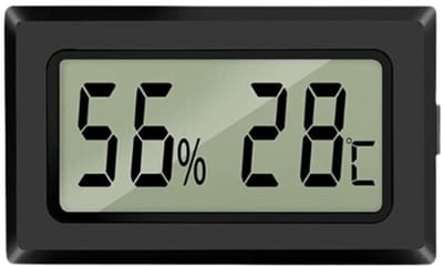 Digitale thermometer en hygrometer worden gebruikt om de temperatuur en luchtvochtigheid binnenshuis te meten.