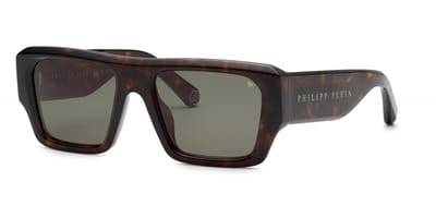 Philipp Plein SPP144 Avana scura lucida 55/20/150 MAN Zonnebrillen