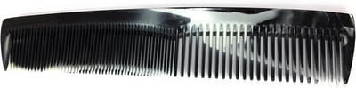 Pocketkam Heren - Zakformaat Kam - Haar Styling - Interval Vertanding - 15 cm - Zwart Wit Gemarmerd