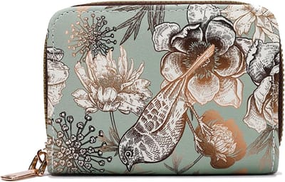 Dames Card Case met RFID Bescherming, Compacte Kaarthouder met Muntcompartiment, Duurzaam en Stijlvol Ontwerp, 4 Pockets en 2 Compartimenten