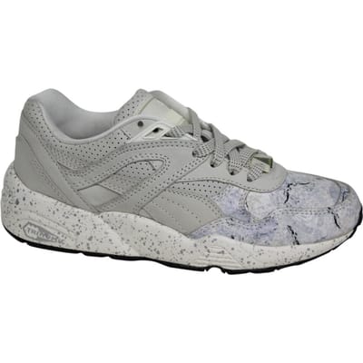 Puma R698 ROXX Whisper White Heren Lace Up Trinomic Trainers 360857 03 B1C
