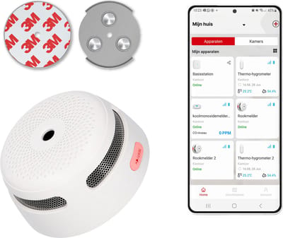 X-Sense XS01-WX Slimme rookmelder met Wifi - Met magneet montage - X-Sense Home Security - Voldoet aan Europese norm - Brandalarm zonder boren