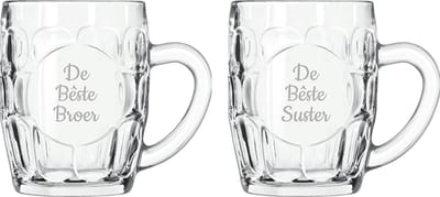 Gegraveerde Bierpul 55cl De Bêste Broer- De Bêste Suster