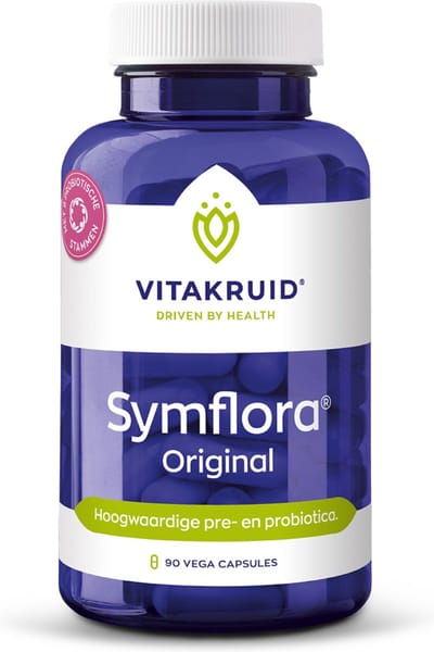 Vitakruid Symflora Original Pre- en biotica supplementen 8 stammen 90 Vegetarische capsules