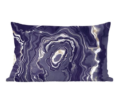 Sierkussens - Kussentjes Woonkamer - 50x30 cm - Marmer - Geode - Agaat - Goud