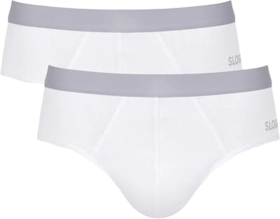 sloggi men GO ABC 2.0 Brief 2P Heren Onderbroek - WHITE - Maat M