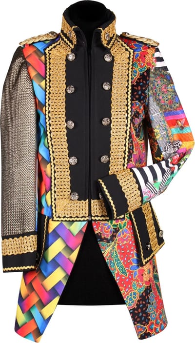 Carnavalsjas Dames - Patchwork Slipjas Model - Multicolor - Maat L