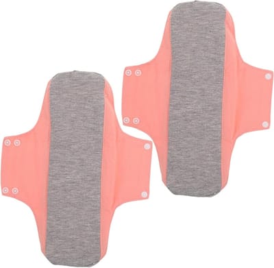 Herbruikbare Inlegkruisjes - Wasbare Pads - Postpartum Zorg - Ultradun Absorberend - 2 Stuks - Roze