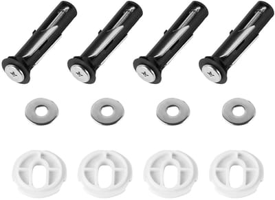 Dailygoods- Toiletzitting Bevestigingsset 4 Stuks - Roestvrij Staal 304 - Eenvoudige Installatie - Geschikt voor Standaard Toiletzittingen - Afmetingen 5,5 x 1,2 cm - Toiletbevestiging