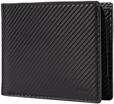 ESR Classic Geo Wallet | Portemonnee voor 7 pasjes en Briefgeld | met Zoek Mijn-App | Carbon Fiber