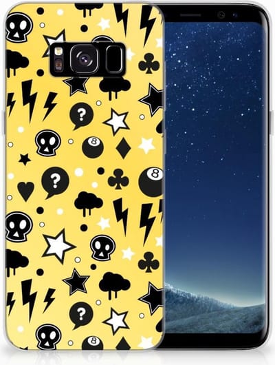 Silicone Back Case Samsung Galaxy S8 Punk Geel