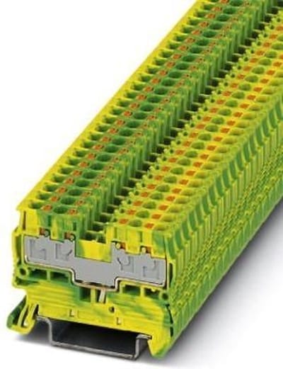 Phoenix Contact 3211025 Aardklem 5.2 mm Push-Lock-veeraansluiting Groen, Geel 50 stuk(s) Piece