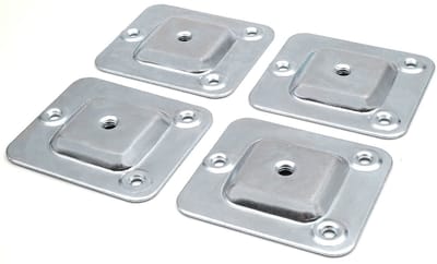 Set van 4 montageplaat met M8-schroefdraad voor bank, tafelpoten, meubelpoten, bevestiging, platen, adapters voor bankpoten