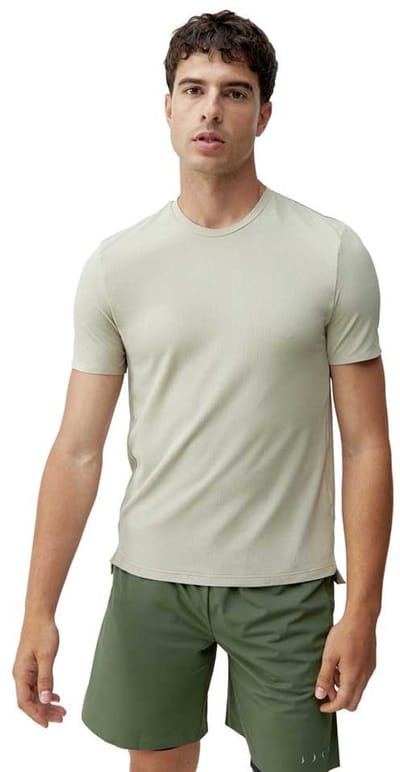 Born Living Yoga Nadym T-shirt Met Korte Mouwen Beige S Man