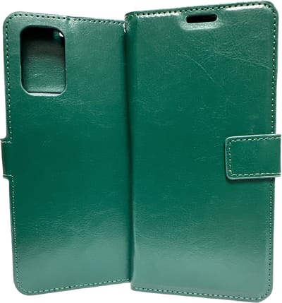 Portemonnee Book Case Hoesje Geschikt voor: Samsung Galaxy S20 Plus groen