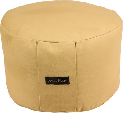Yogakussen Meditatiekussen - Zitkussen Ontspanning - Meditatie Yoga - Natuurlijke Speltvulling - 30x30x18 cm - Beige