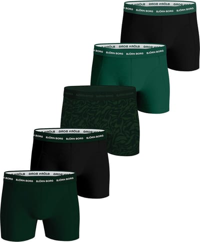 Björn Borg Cotton Stretch Boxershorts Heren (5-pack) - Maat S