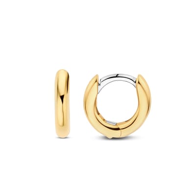 TI SENTO Dames Oorbellen - 925 zilver - Zilver geel verguld - 7811YS