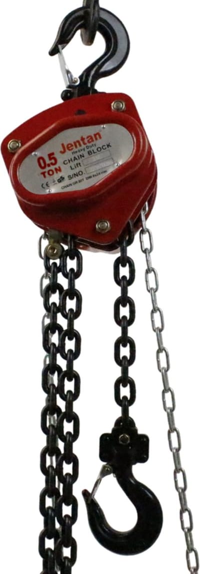 Jentan Kettingtakel – 0.5 Ton Werklast – 6 Meter Hijshoogte – Overlastbeveiliging