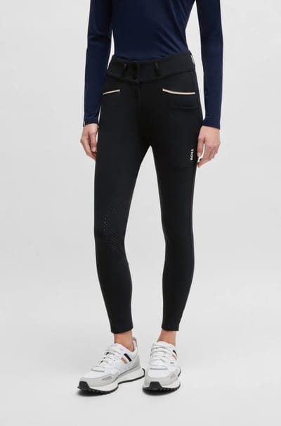 BOSS Equestrian High Waist Rijbroek Hannah Knie Grip-Sky Captain-XS
