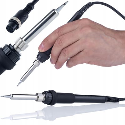 Rosfix Soldeerbout 937D+ - 60W, 200–480°C - ESD Safe, 6 Soldeerpunten 900M, Ontsoldeerpomp, Flux