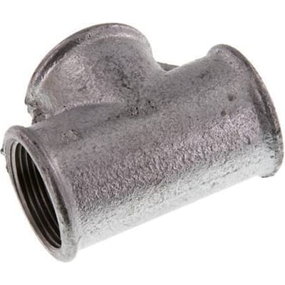 Rp 1 1/4'' Verzinkt Gietijzeren T-stuk 25 Bar