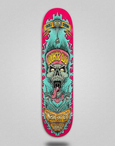 Houten Skateboard Deck - New School Board - Street Cruisen - Kwaliteit Constructie - 8.5 Inch - Rood