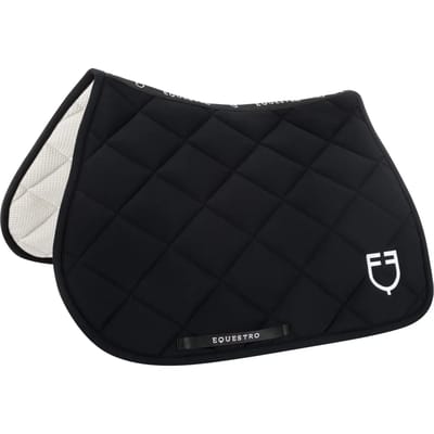 Springzadel met geborduurd logo voor paard Equestro