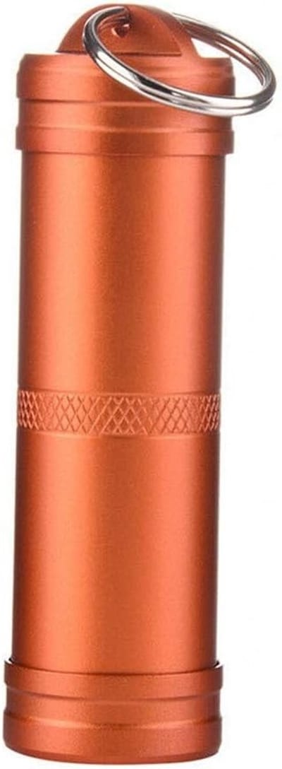 Draagbare Waterdichte Pillendoos Sleutelhanger - Ideaal voor Camping, Reizen en Outdoor Activiteiten - Verkrijgbaar in 3 Kleuren