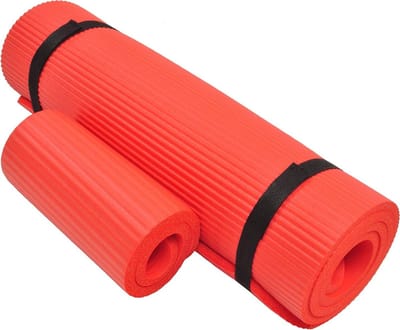 1/2-inch Extra Dikke Hoge Dichtheid Anti-Scheur Oefening Yogamat - Met Kniebeschermer en Draagriem Yoga mat