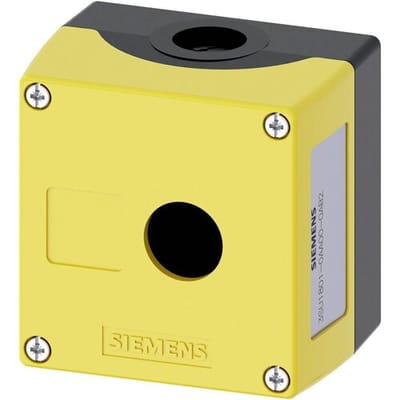 Siemens 3SU1801-0AA00-0AB2 3SU18010AA000AB2 Lege behuizing 1 inbouwplaats (l x b x h) 85 x 85 x 64 mm Geel 1 stuk(s)