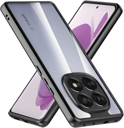 Transparante Hard Back Cover en Zachte TPU Bumper voor Xiaomi Redmi Note 14 Pro 5G - Schokbestendige en Dunne Telefoonhoes, Perfecte Pasvorm en Bescherming